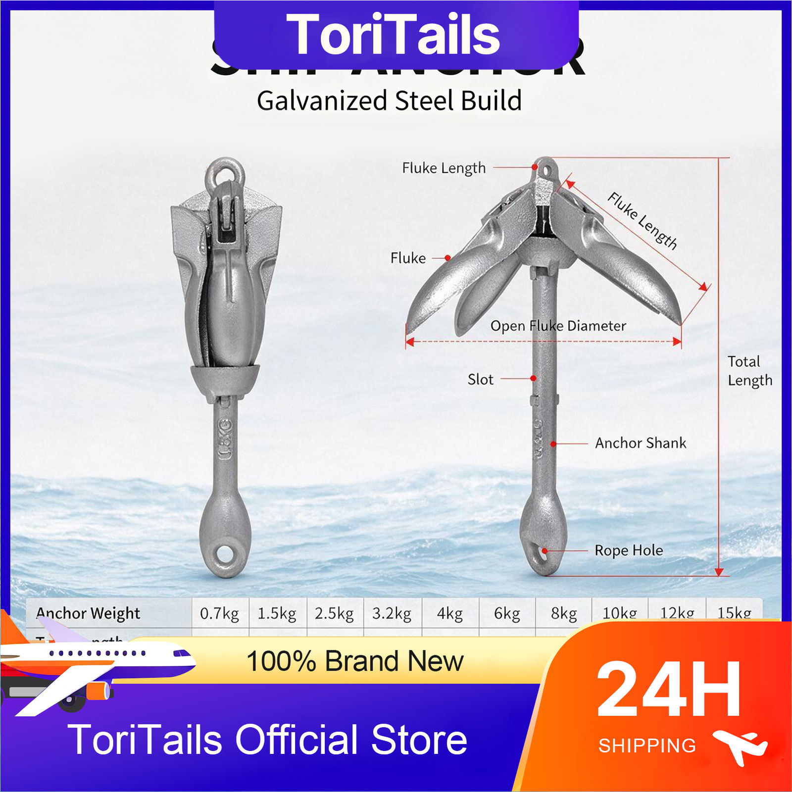 Ancre de bateau pliable KOETSU - Fishing Kayak Anchor avis et prix