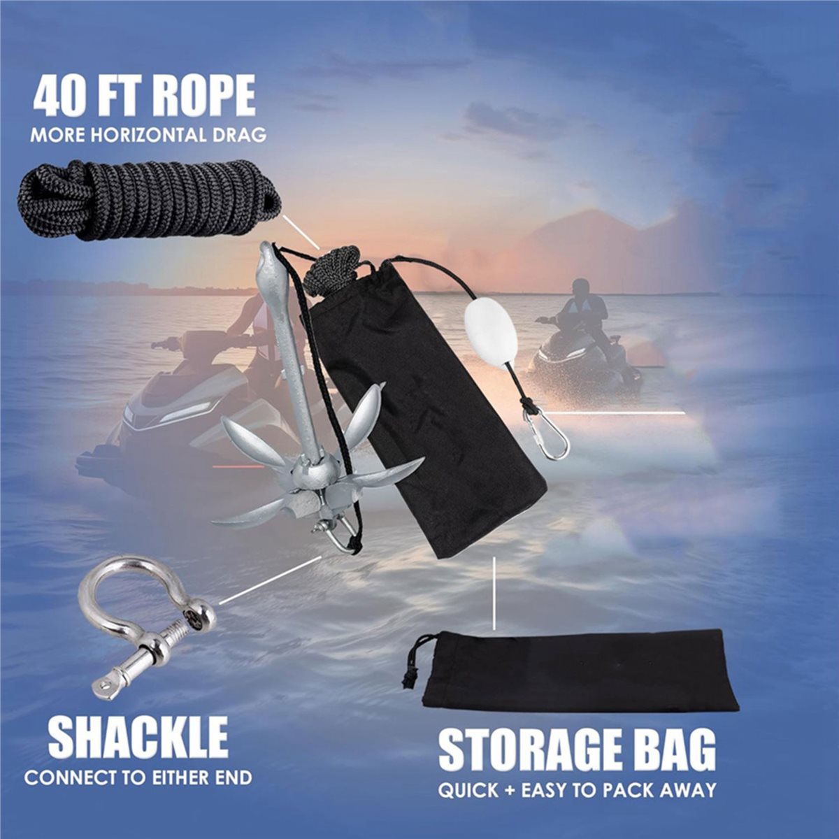 Grande réduction sur l'ancrage - Fishing Kayak Anchor avis et prix