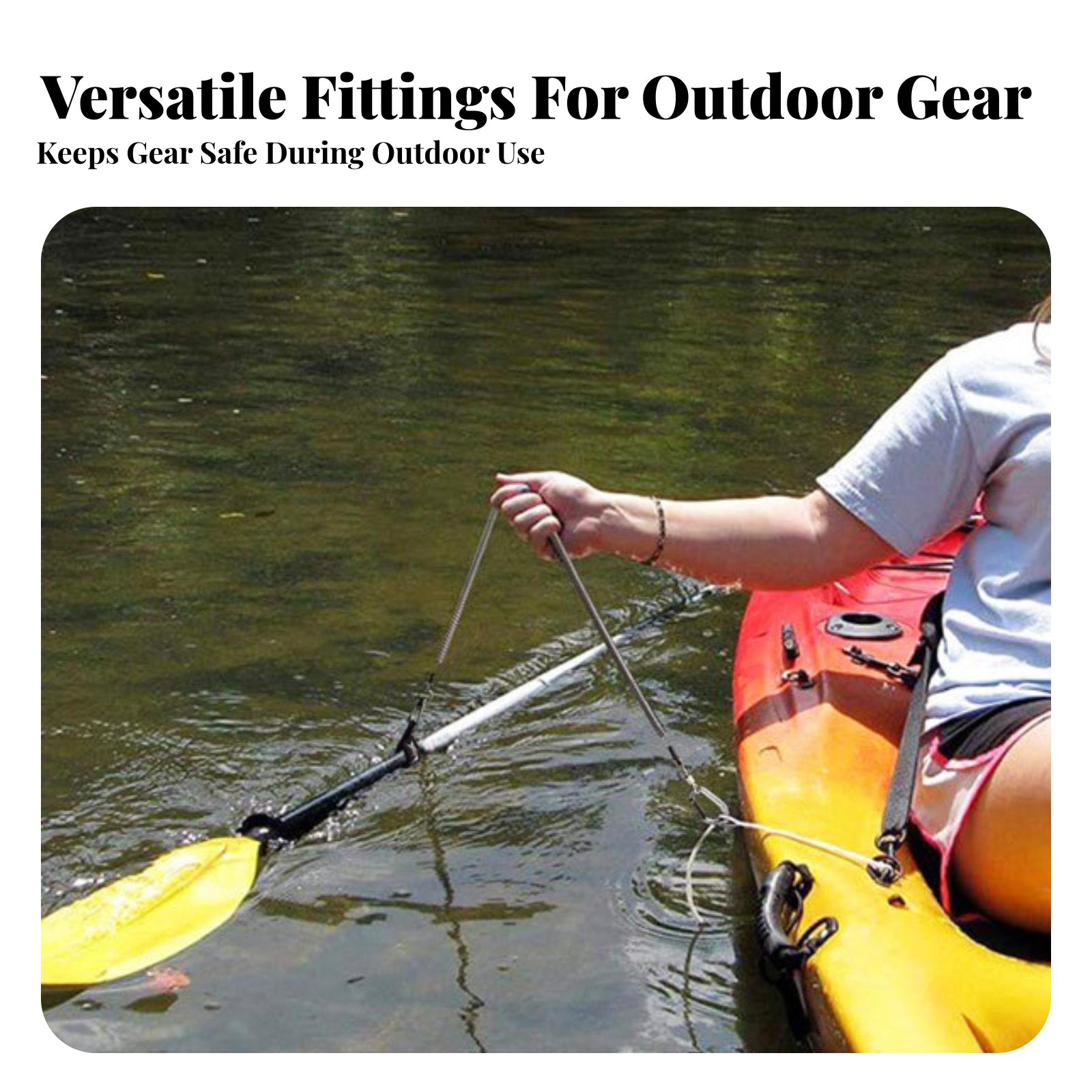 Laisse de pêche rétractable et - Fishing Kayak Paddle Leash avis et prix